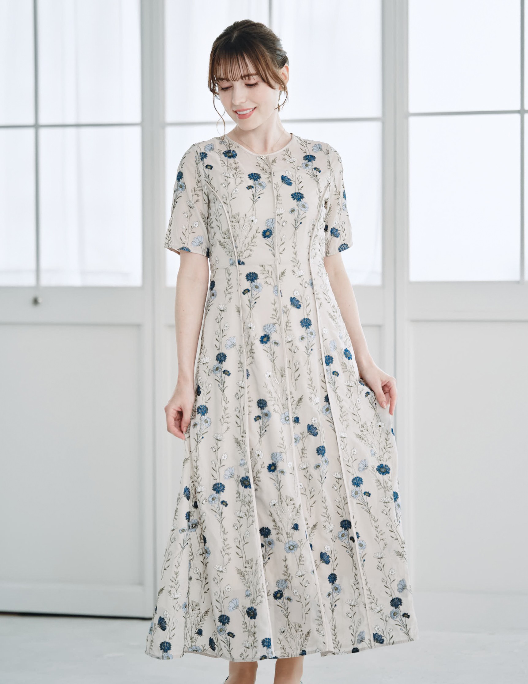 【FRAY I.D】ボタニカルエンブロイダリーワンピース の画像4