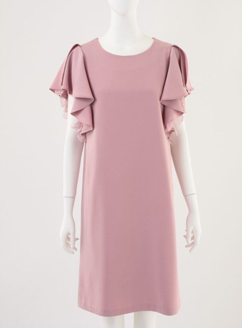 レースフリル半袖ワンピース の画像1