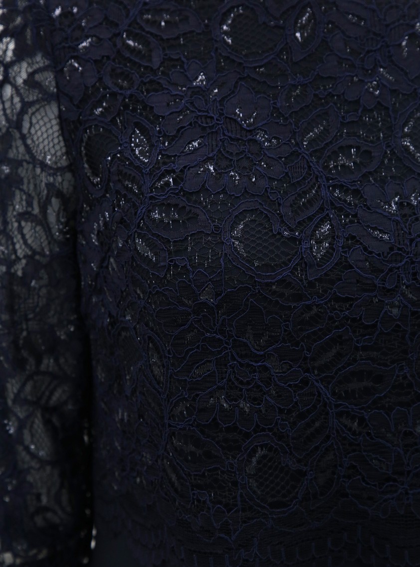 袖付きレースシフォンワンピース の画像5