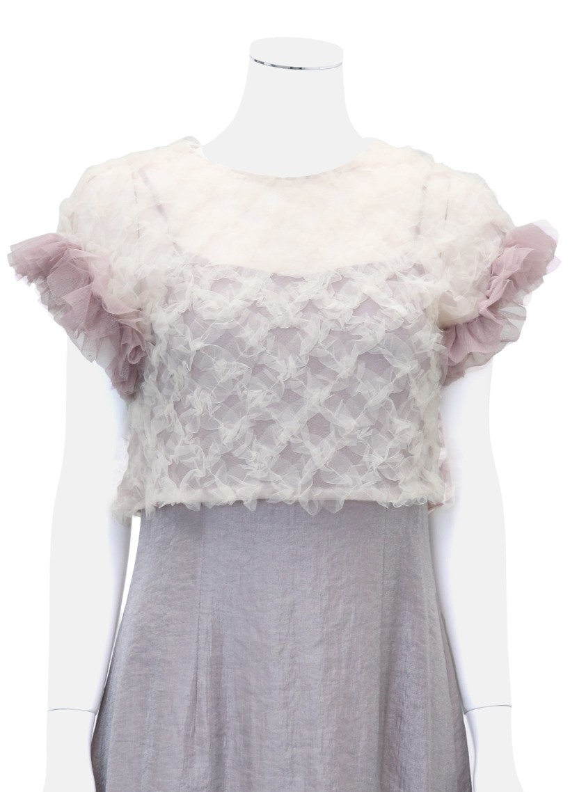 【kaene】2wayチュールブラウスカップ付きワンピース の画像10