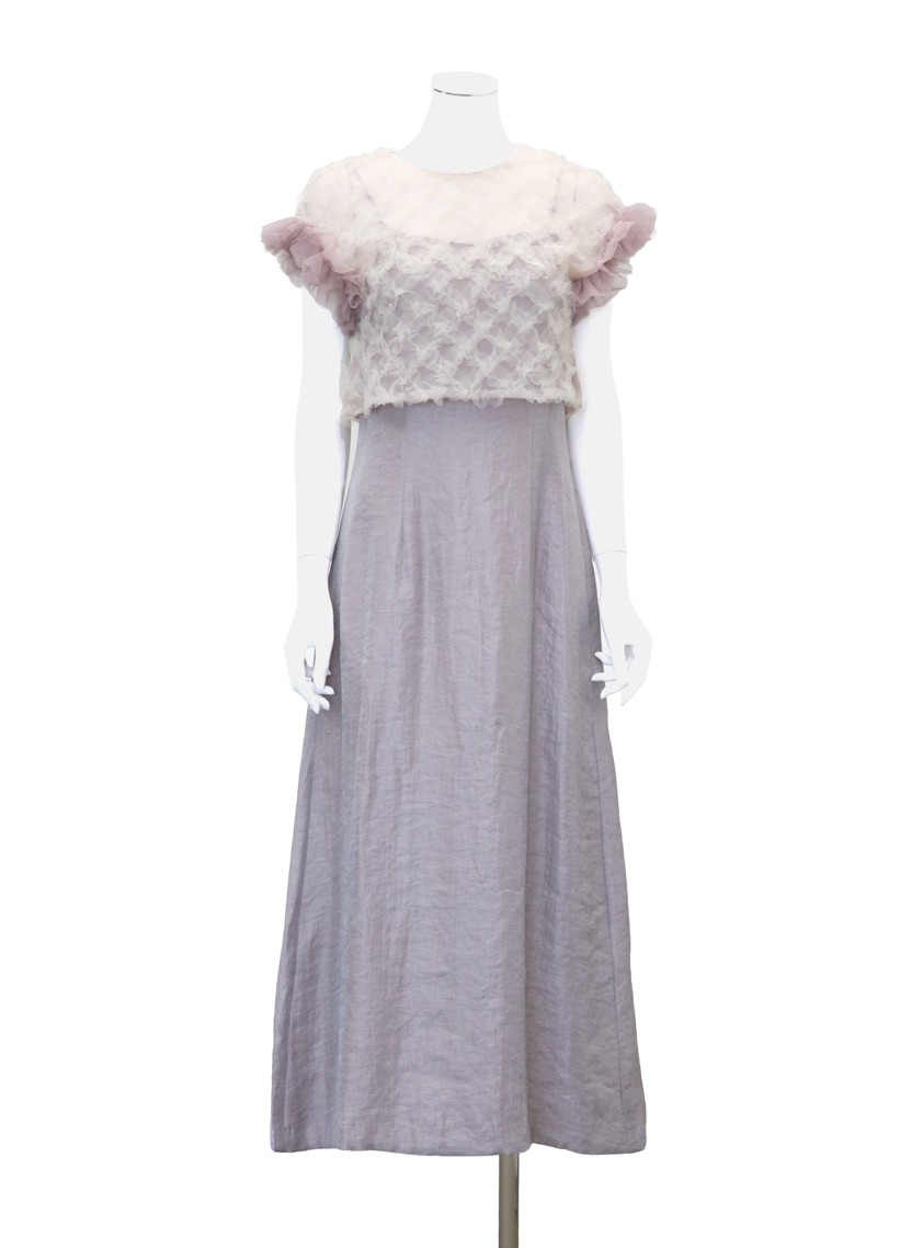 【kaene】2wayチュールブラウスカップ付きワンピース の画像7