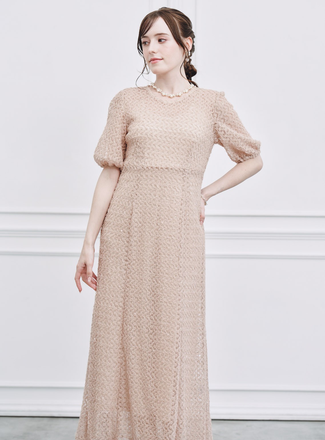 【kaene】スパンコールラメワンピース の画像4