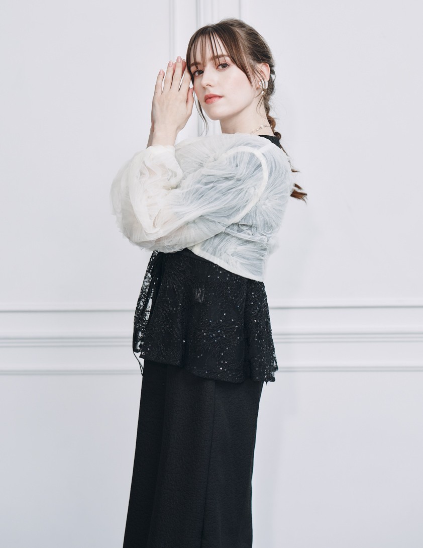 【kaene】チュールエンブロイダリーボレロ の画像4