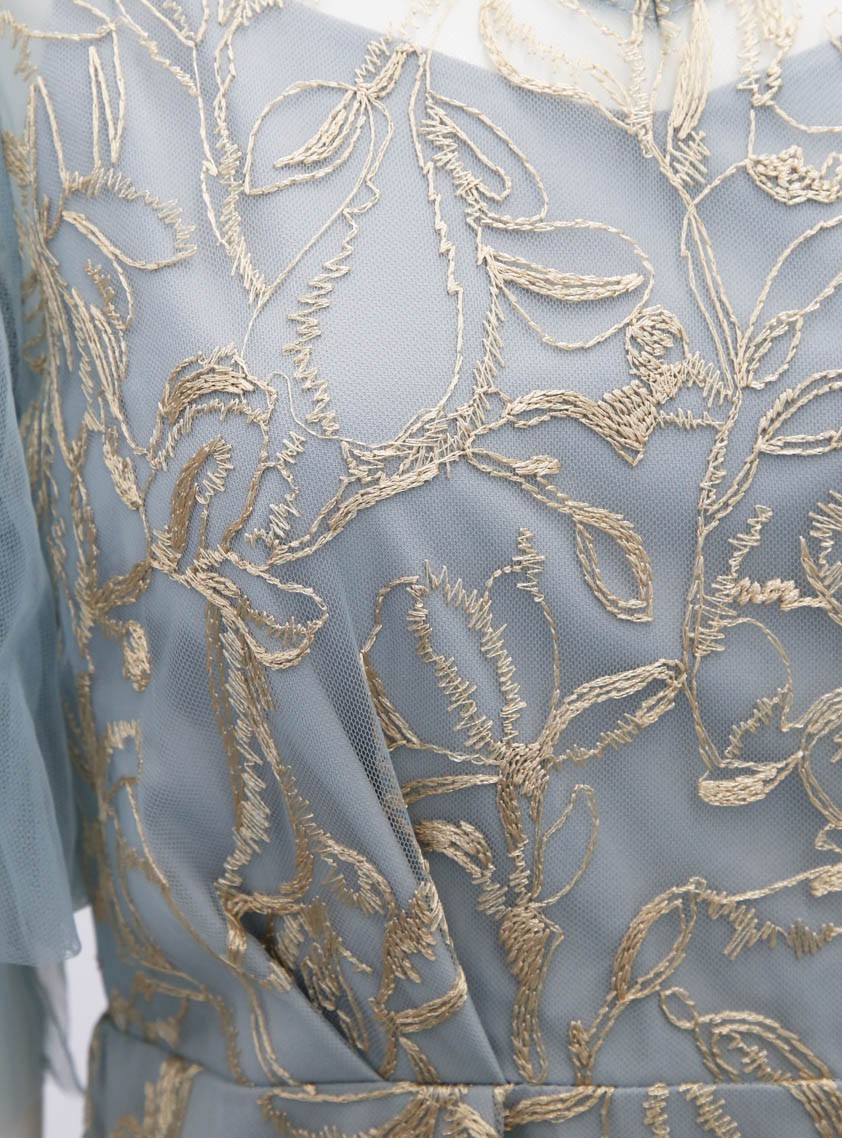 フルーフィスリーブペンシルワンピース の画像11