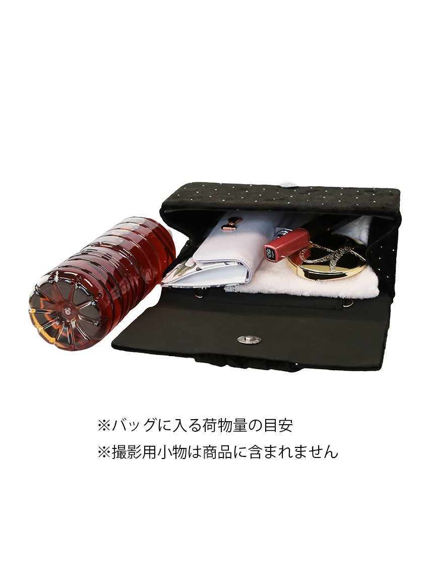 ベロアストーンクラッチバッグ の画像5