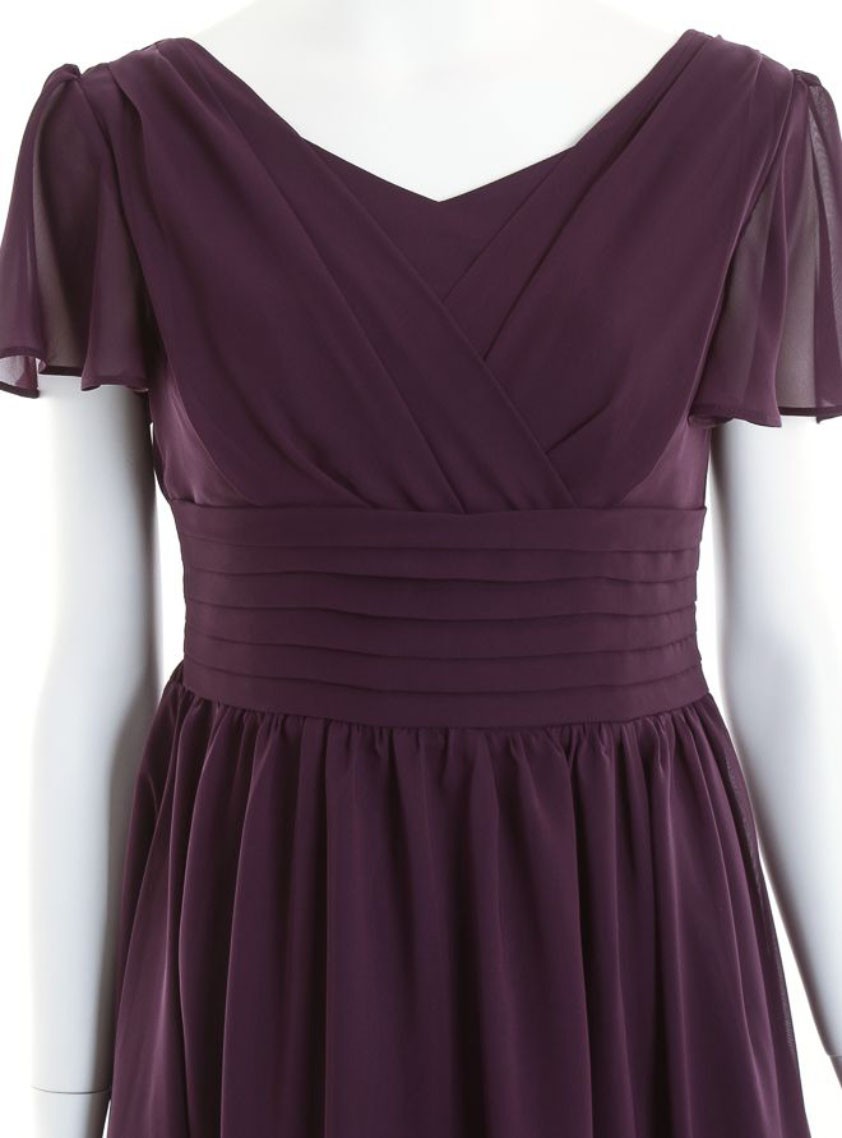 袖付きゆるVネックマキシ丈ワンピース の画像4