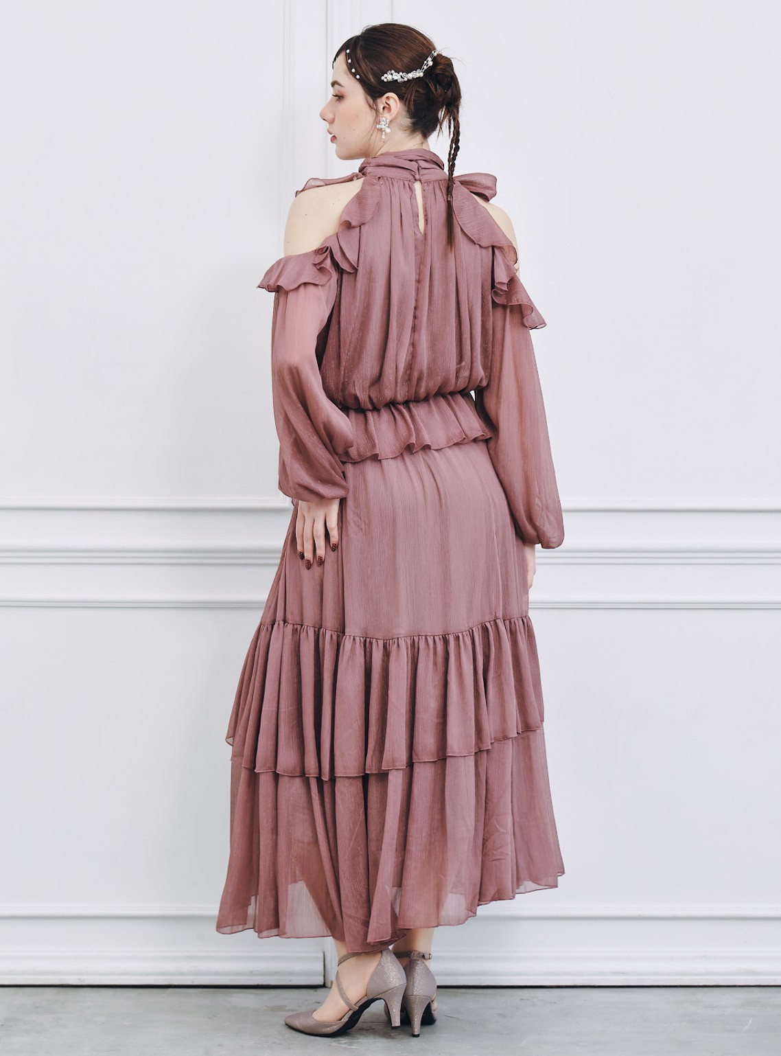 【SNIDEL】ラッフルフリルシフォンセットアップ の画像3