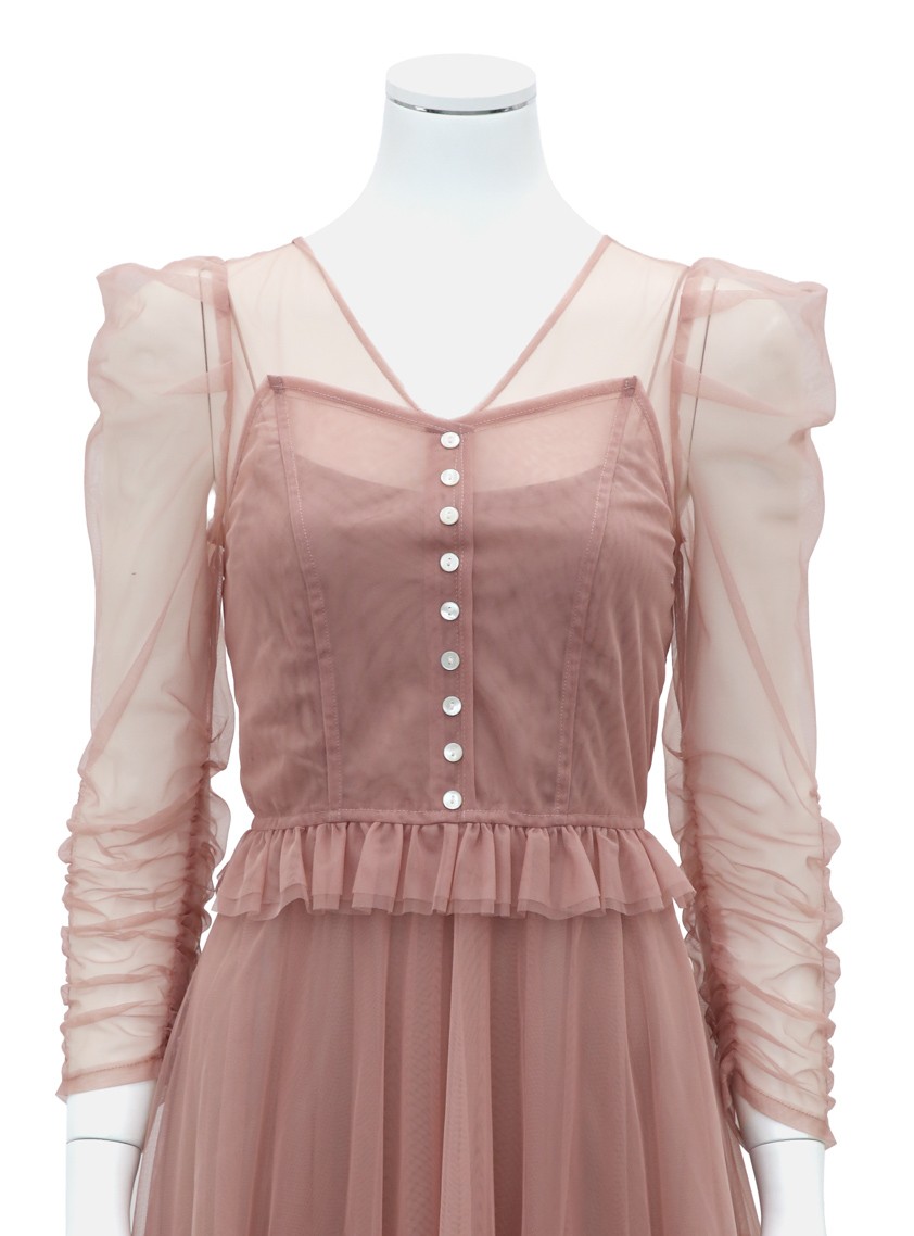 【SNIDEL】Sustainableティアードチュールワンピース の画像10