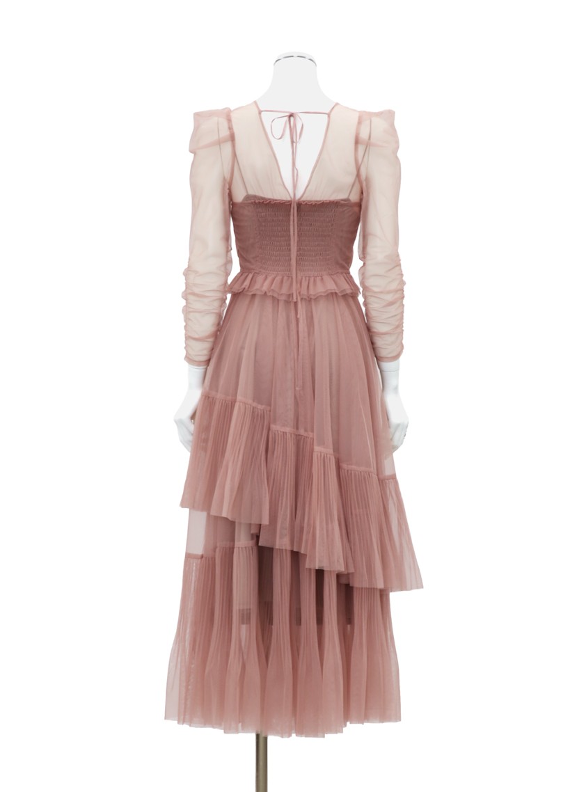 【SNIDEL】Sustainableティアードチュールワンピース の画像9