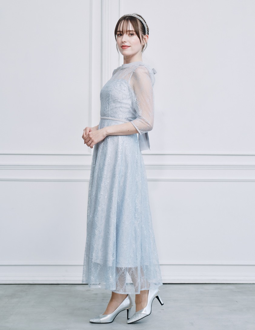 【SNIDEL】スパークルレースワンピース の画像2