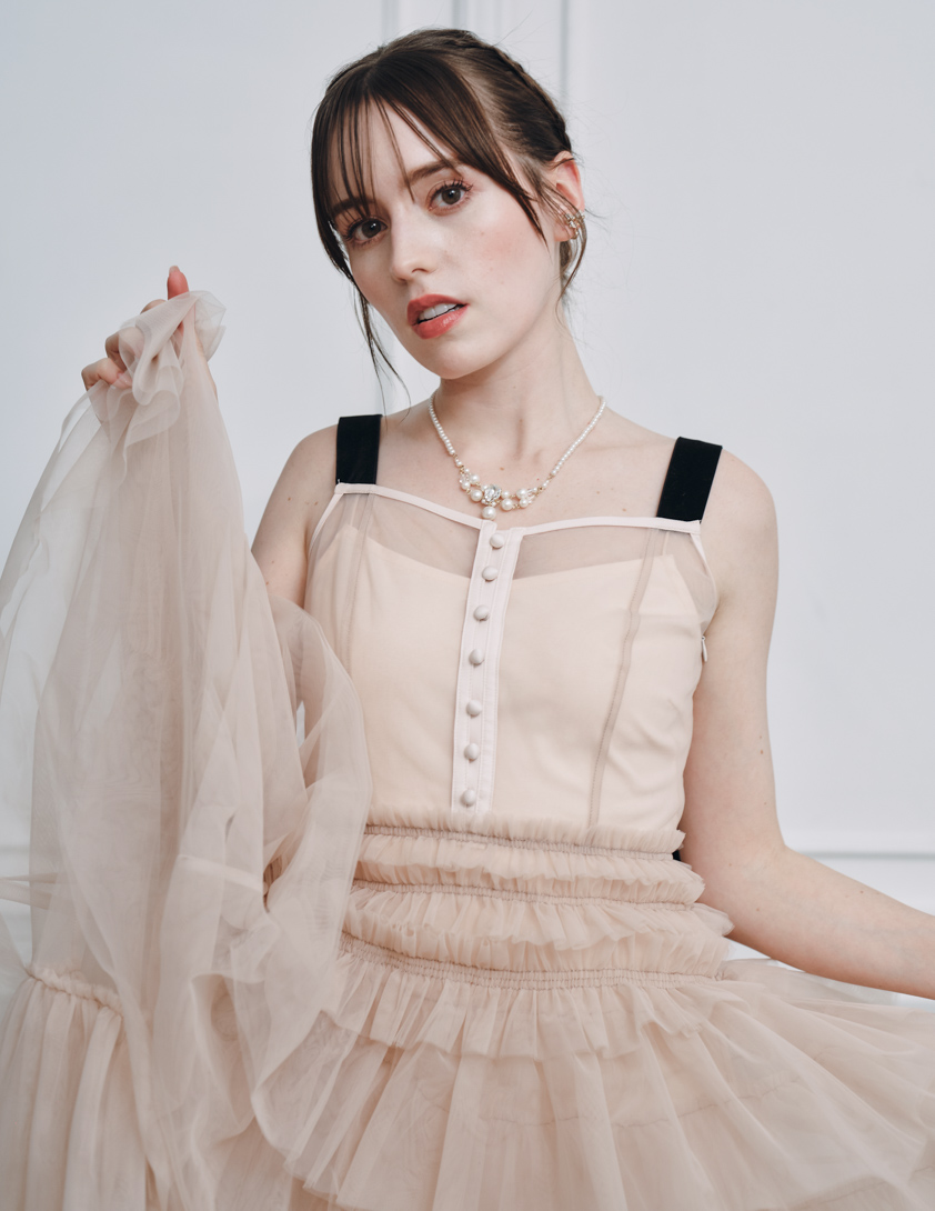 【SNIDEL】チュールティアードボリュームワンピース の画像6