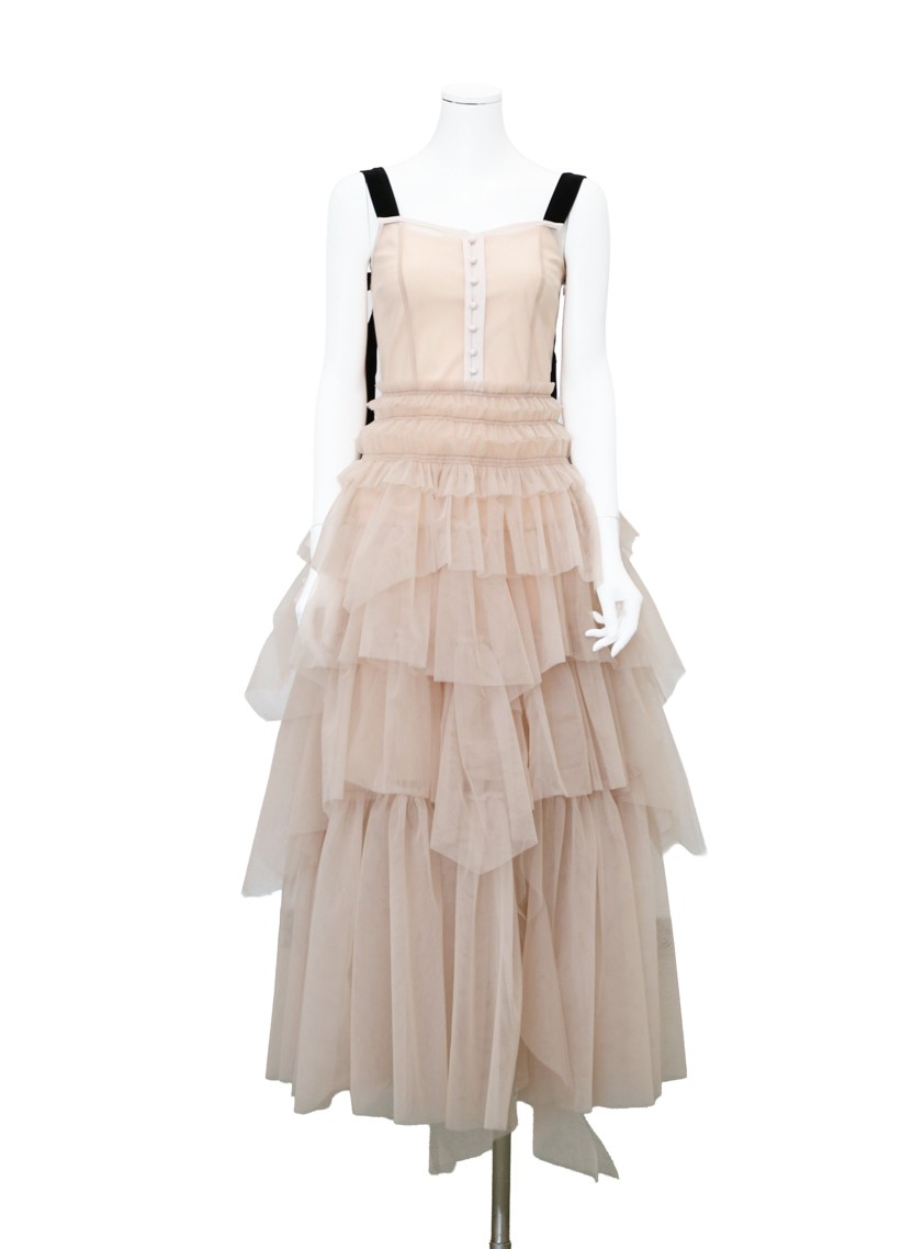 【SNIDEL】チュールティアードボリュームワンピース の画像7