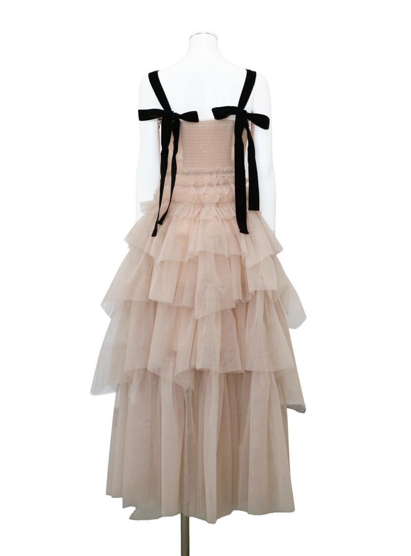 【SNIDEL】チュールティアードボリュームワンピース の画像9