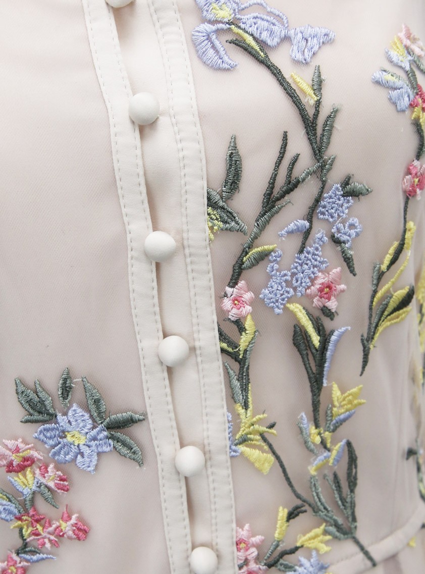 【SNIDEL】エンブロイダリーチュールドレス の画像11