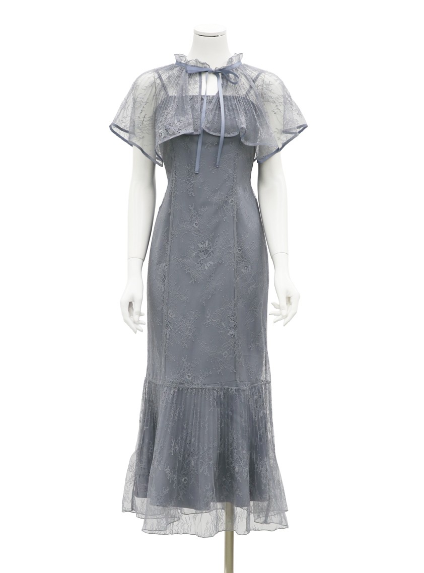 【SNIDEL】レースケープセットマーメイドワンピース の画像1