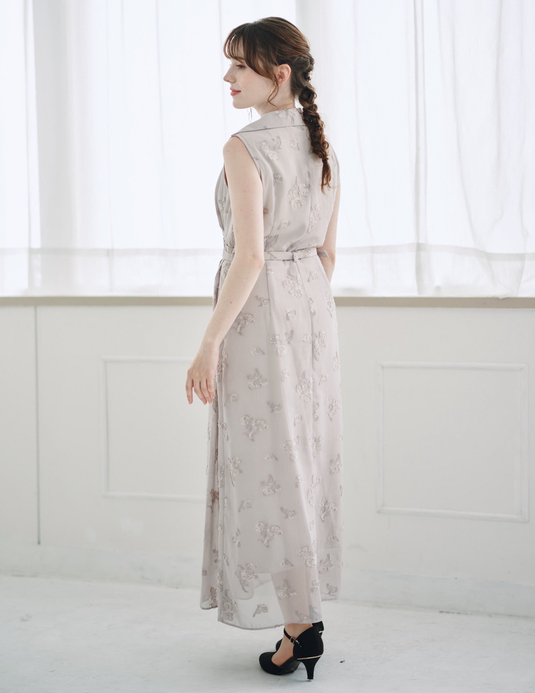 【SNIDEL】ラメジャガードカシュクールワンピース の画像2
