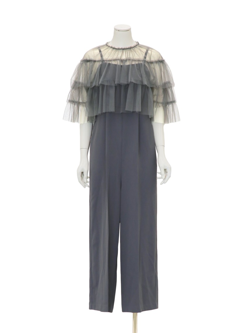 ギャザーチュールブラウスオールインワンパンツ の画像7
