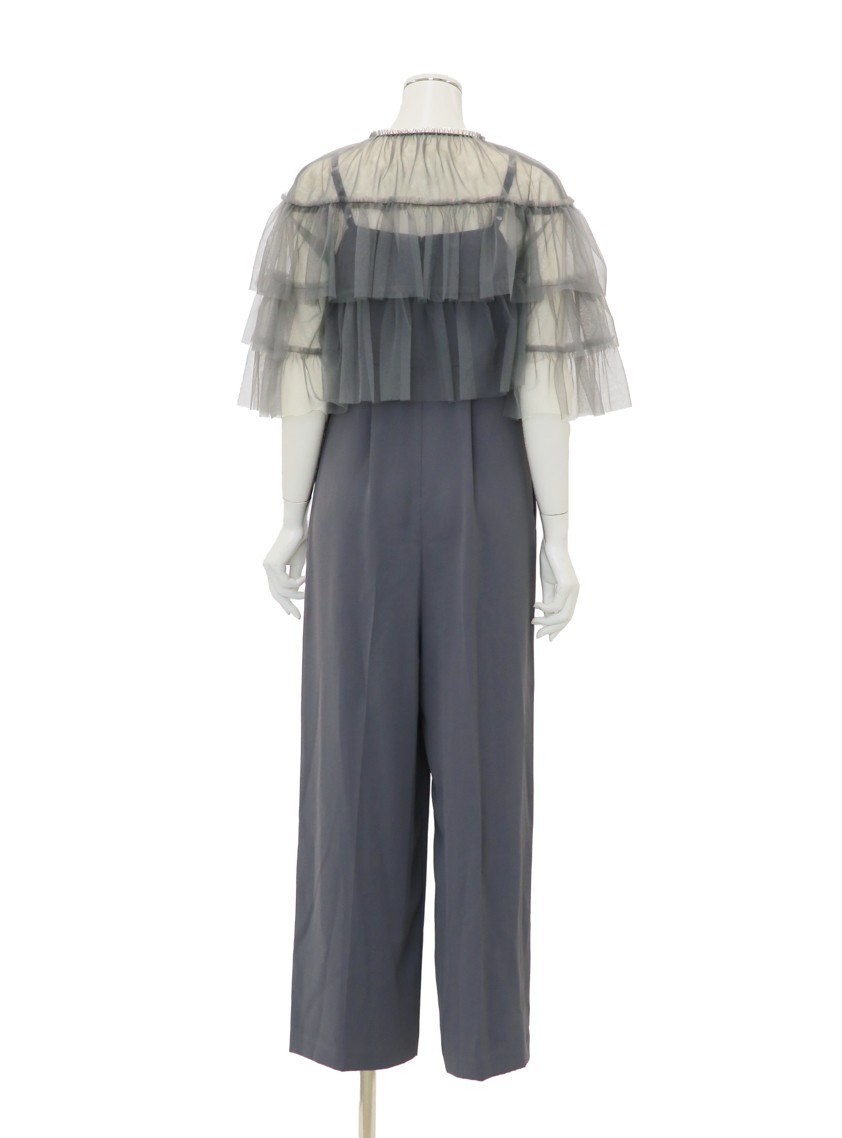 ギャザーチュールブラウスオールインワンパンツ の画像9