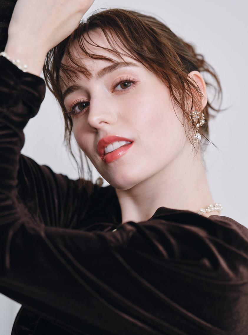 ストーン付プリンセスラインベロアワンピース の画像6