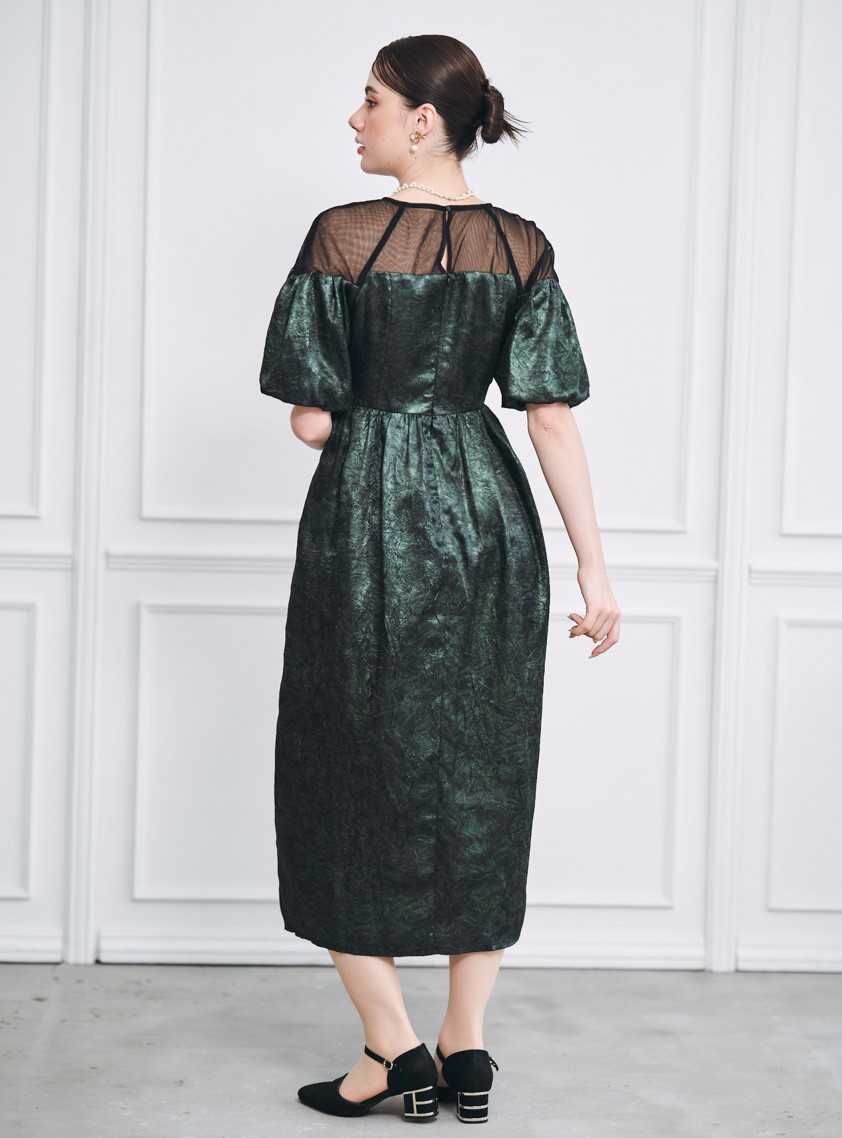 ヴィンテージプリントコクーンワンピース の画像3