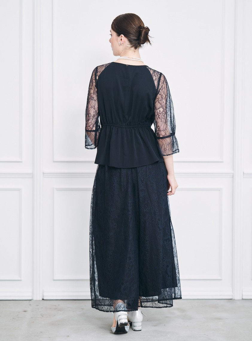 シフォンジョーゼットセパレートワイドパンツ の画像3