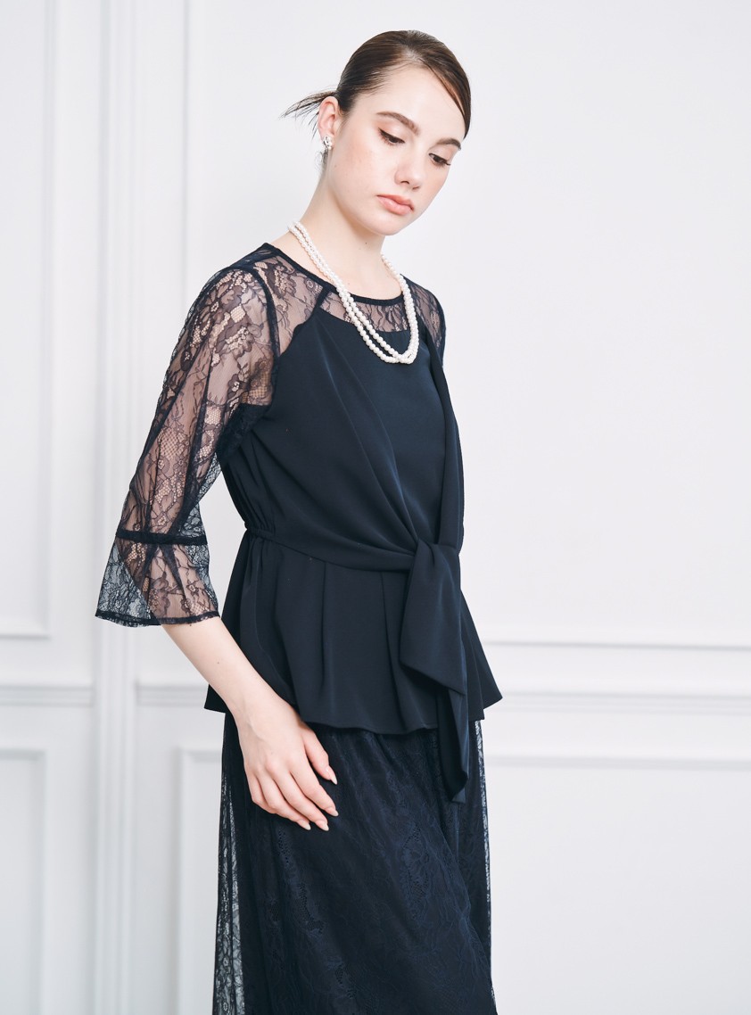 シフォンジョーゼットセパレートワイドパンツ の画像5