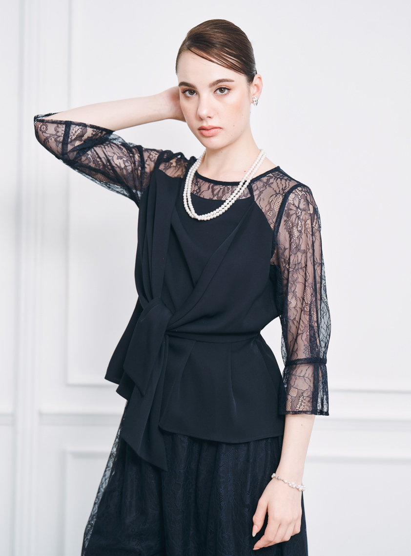 シフォンジョーゼットセパレートワイドパンツ の画像6