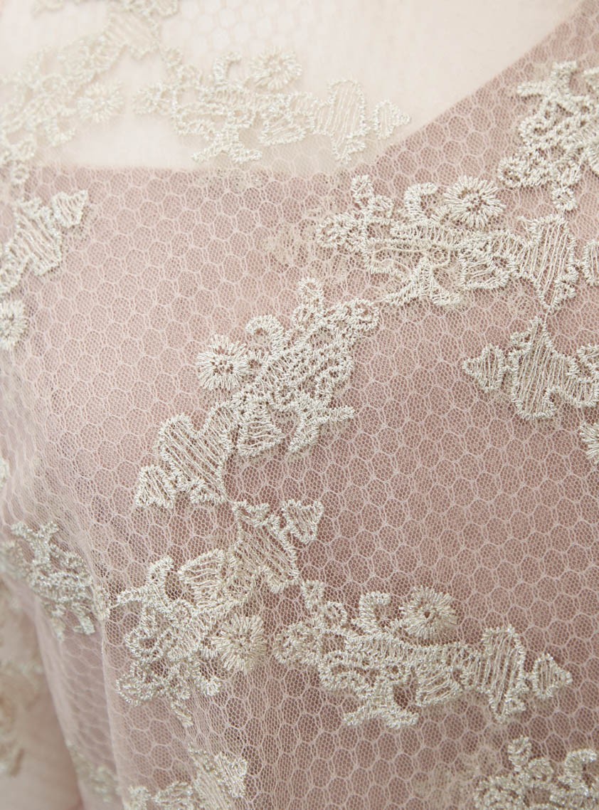 2wayハニカムチュールワンピース の画像11