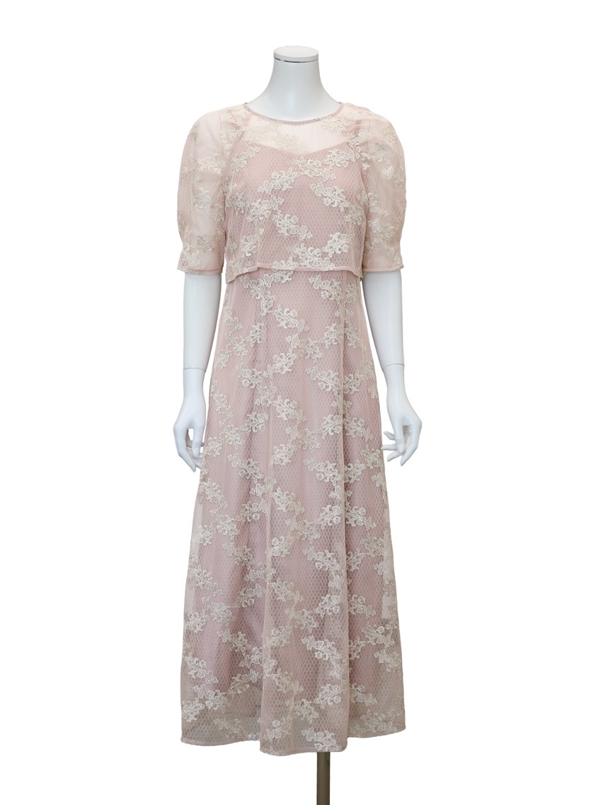 2wayハニカムチュールワンピース の画像7