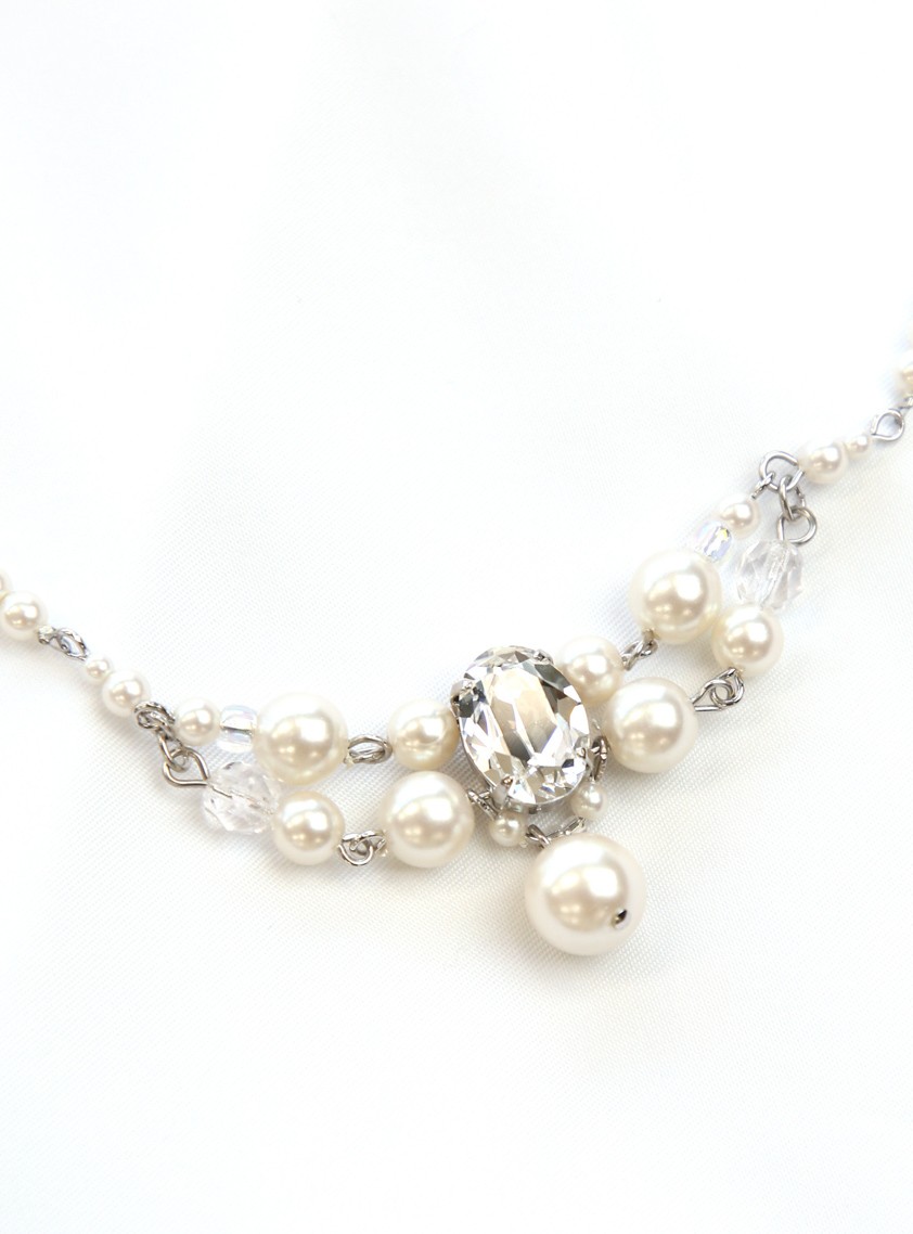 ビジュー＆パールネックレス の画像2