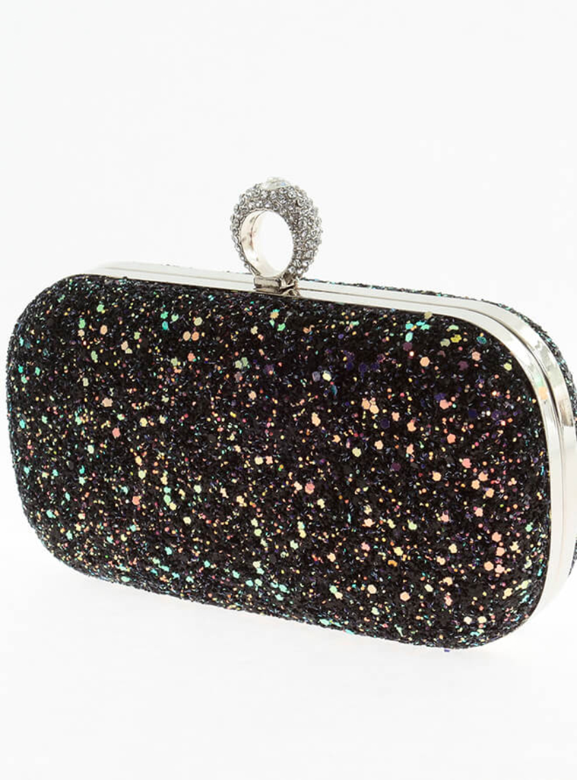 2WAYキラキラグリッターコンパクトクラッチバッグ の画像7