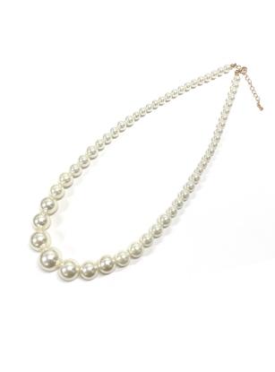 一連パール19mm玉ロングネックレス の画像1