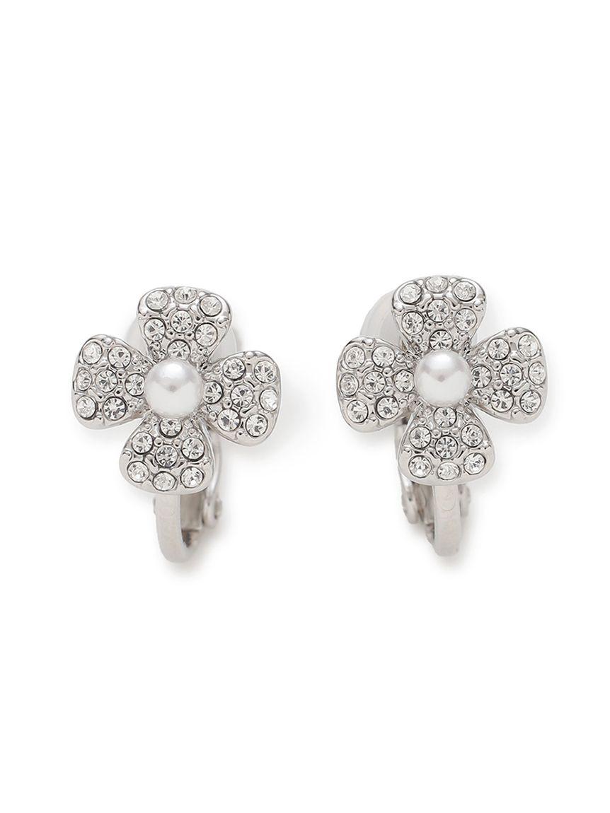 【CELFORD】フラワービジューPetitイヤリング の画像1